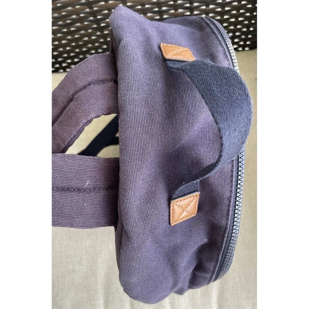 Tommy Hilfiger Sturdy Canvas Backpack Flag Motif Preppy Small Laptop Compatible